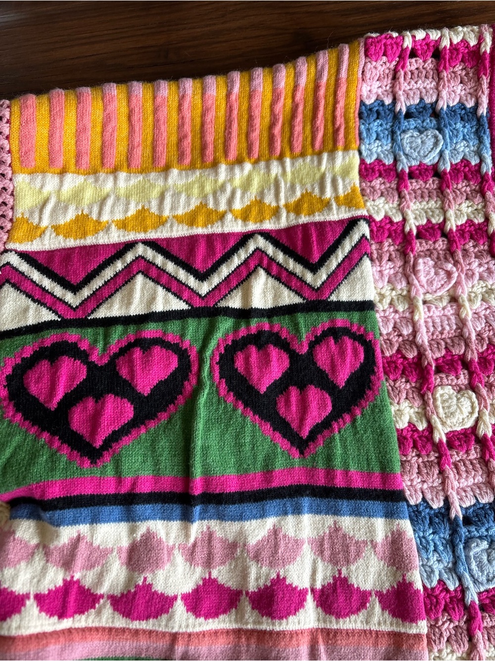 Anthropologie PILCRO Patchwork Cardigan Sweater, Colorful,Fun,Oversized One Size - Picture 5 of 16